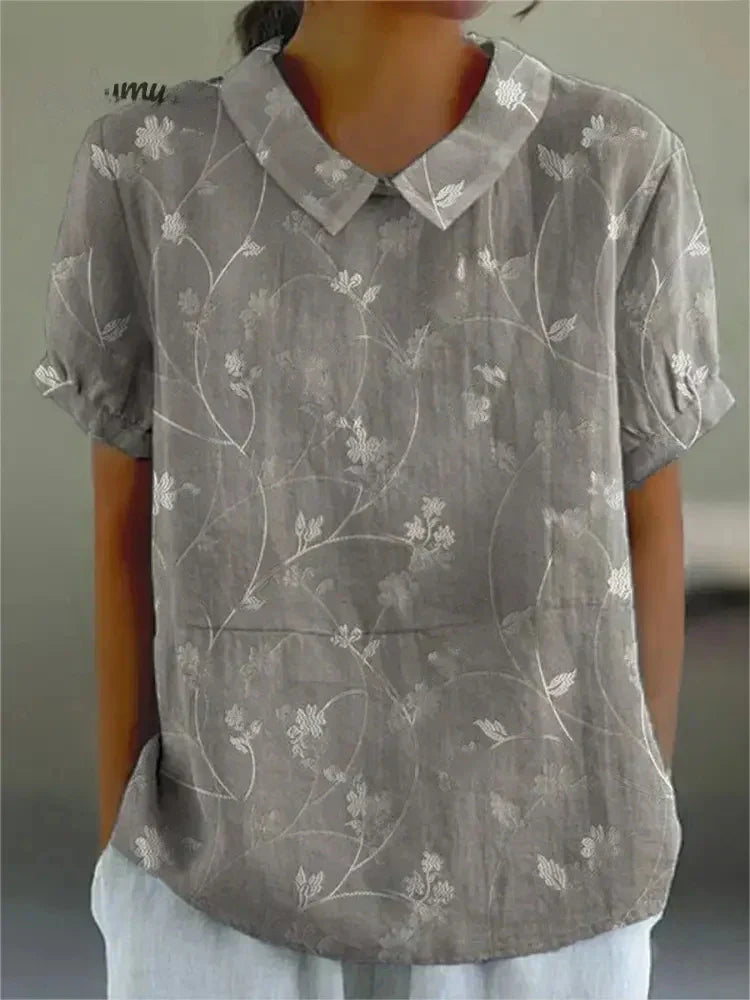 Therese™ - Blouse with floral print