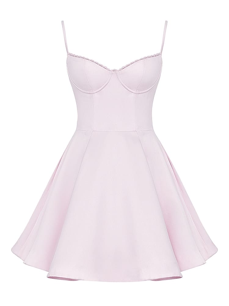 Ballerina Pink Tulle Mini Dress 