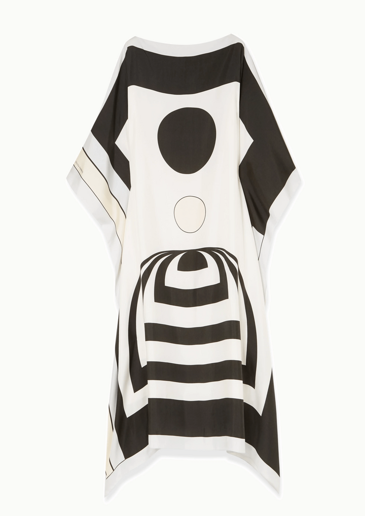 Contrasterende monochrome kaftan