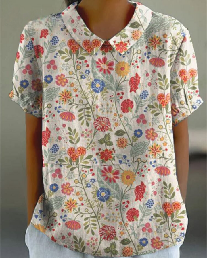 Therese™ - Blouse with floral print