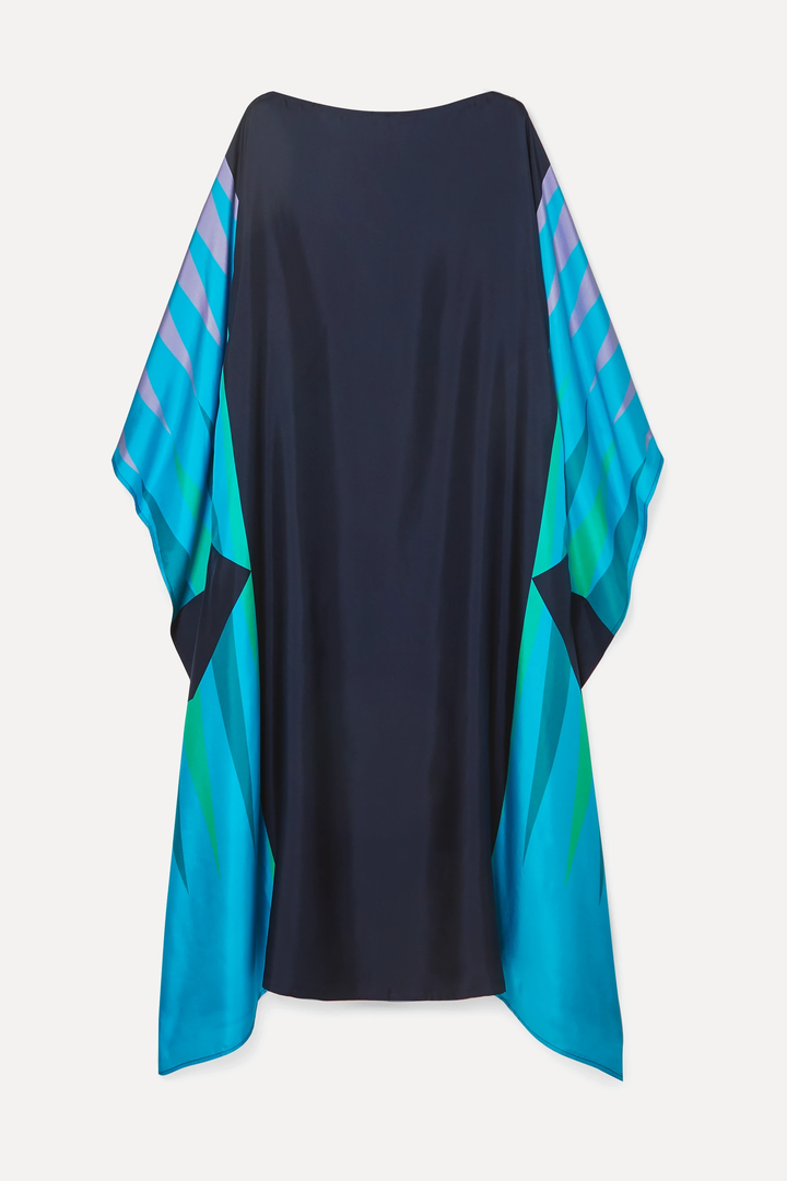 Sky Wings crepe caftan