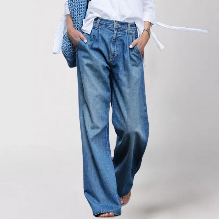 Veronique™ - Wide Leg Denim Pants