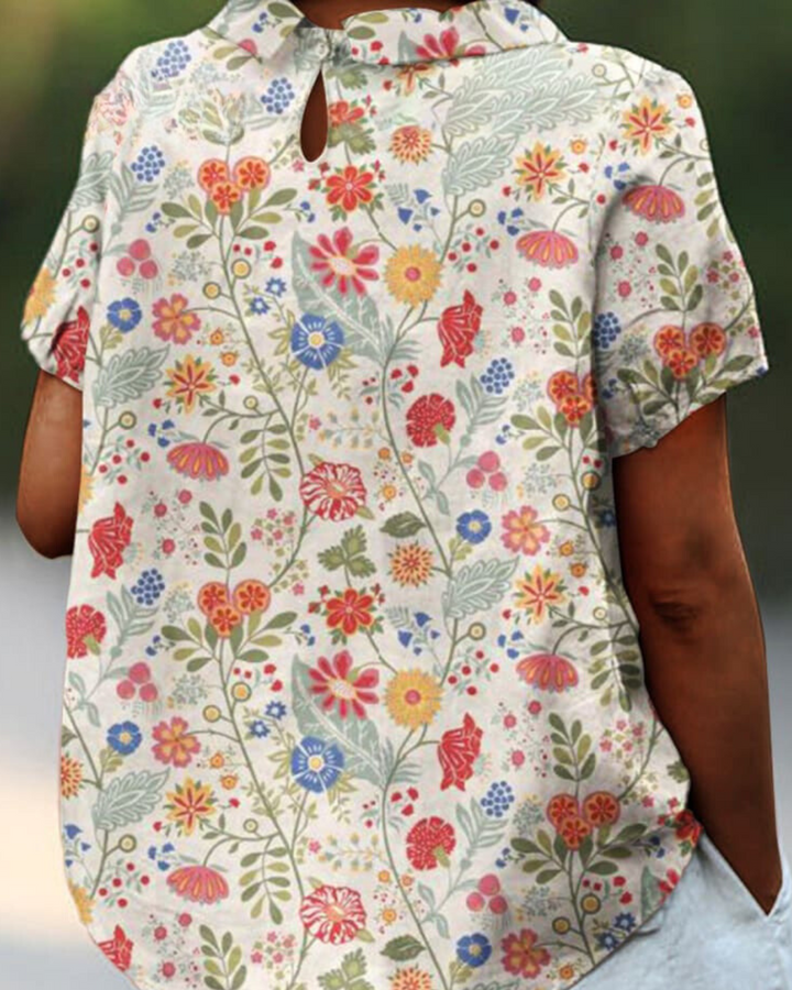 Therese™ - Blouse with floral print