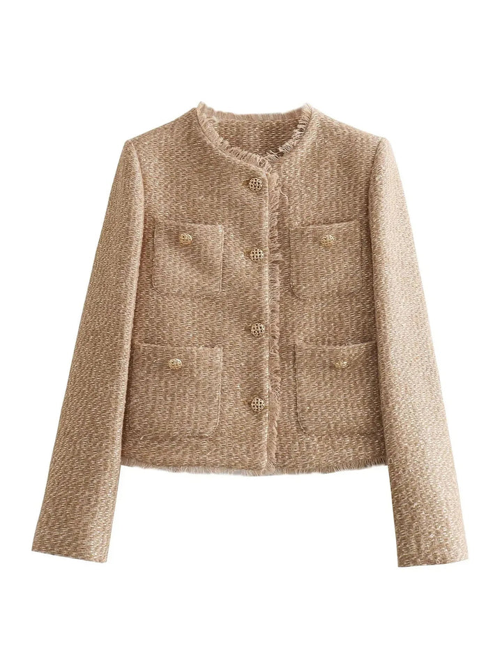 Isabelle | Tweed Padded Jacket