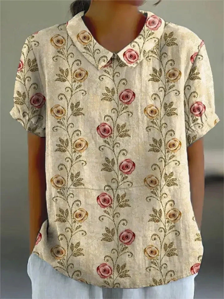 Therese™ - Blouse with floral print