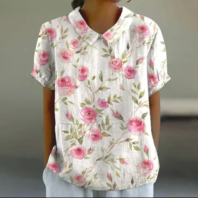 Therese™ - Blouse with floral print