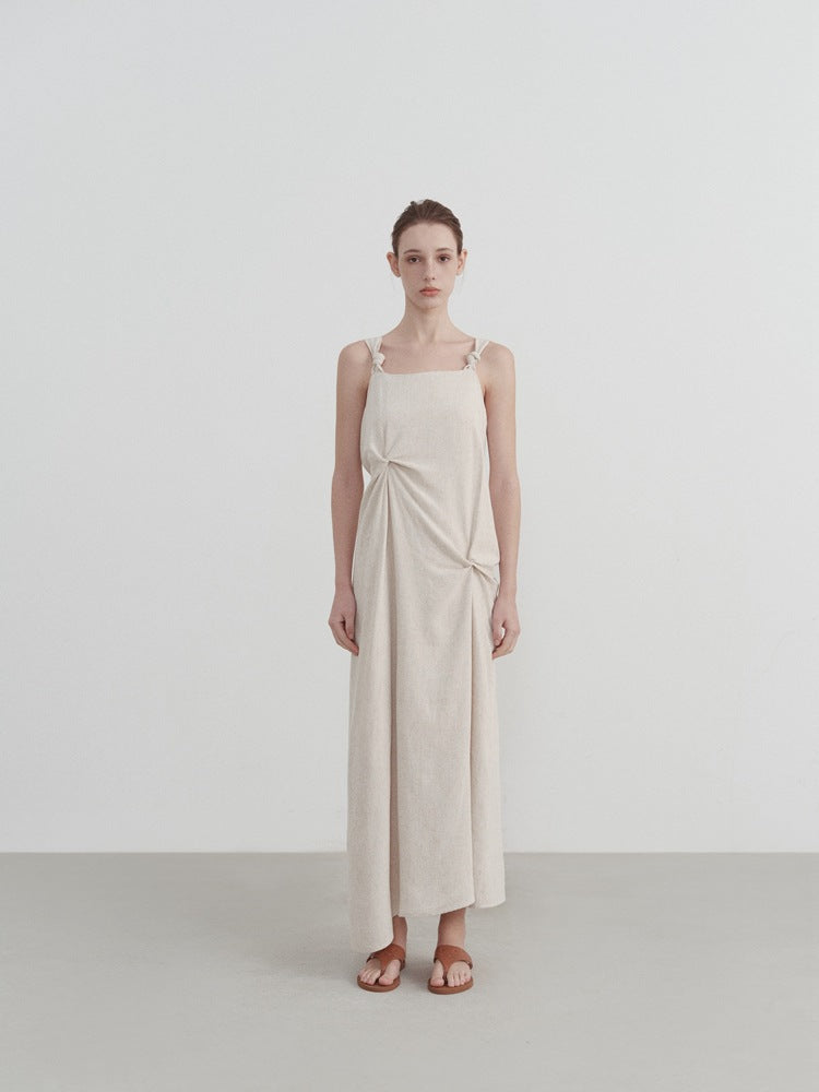 Sling pleated dress