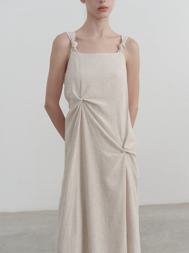 Sling pleated dress