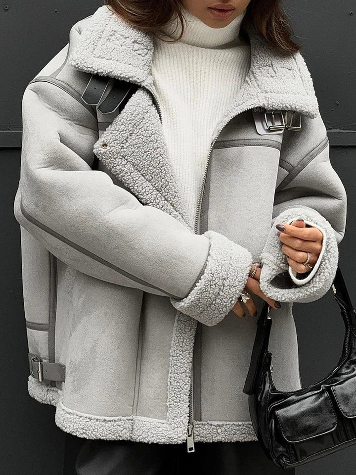 Leona | Luxe Shearling Jas - Wintercomfort