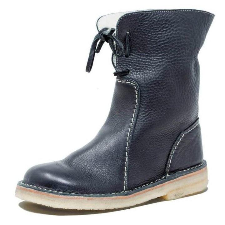 Calyx | High Quality Leather Winter Boots with Fleece Lining 