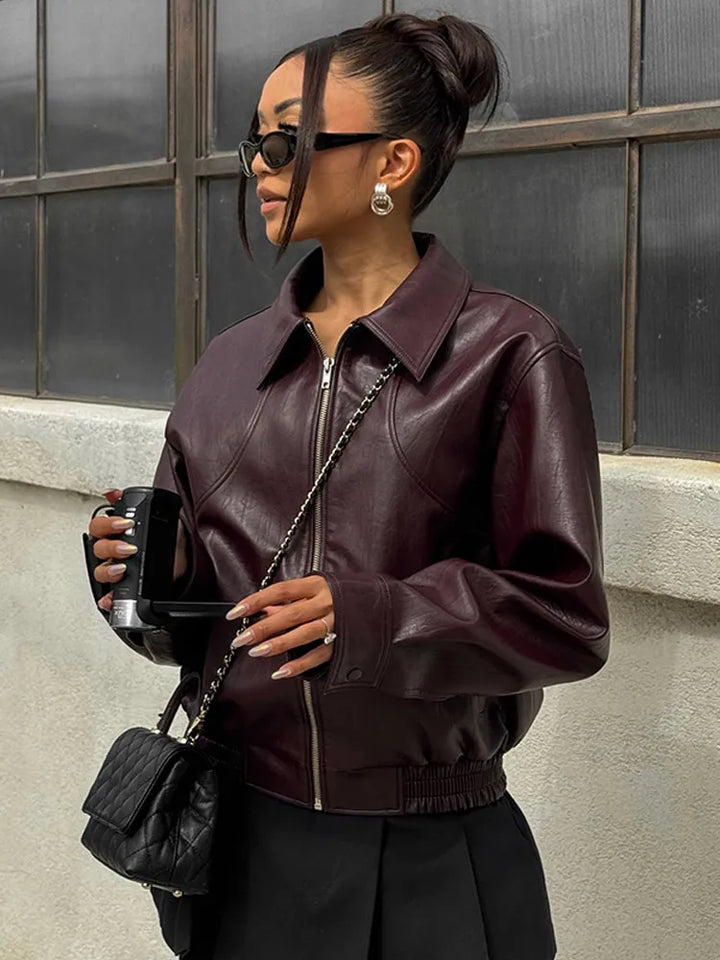 Ruby Leather Jacket